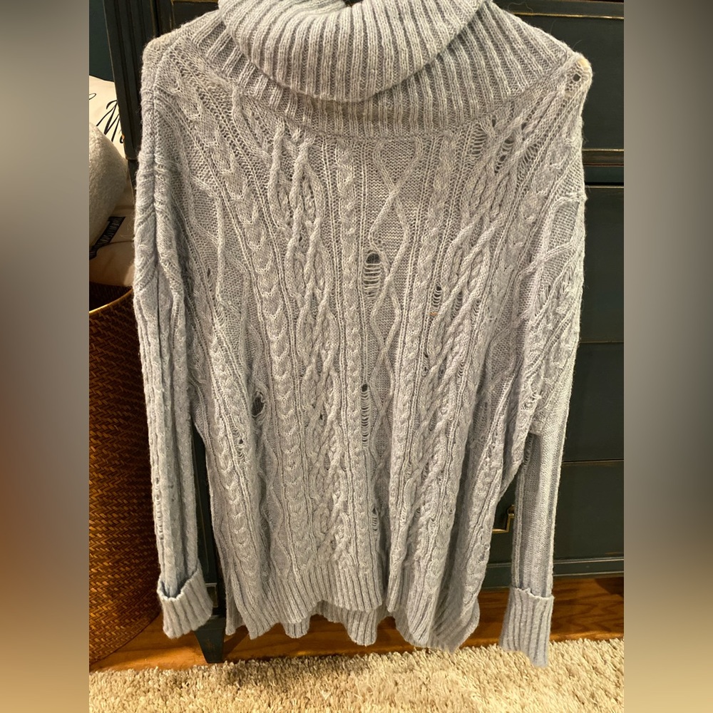 Free people cowl neck turtleneck sweater